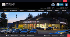 Desktop Screenshot of landmarkmotors.com